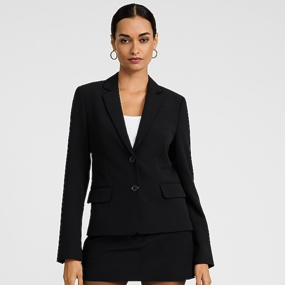 Express Black Women's Suit Jacket - Picture 2 of 3